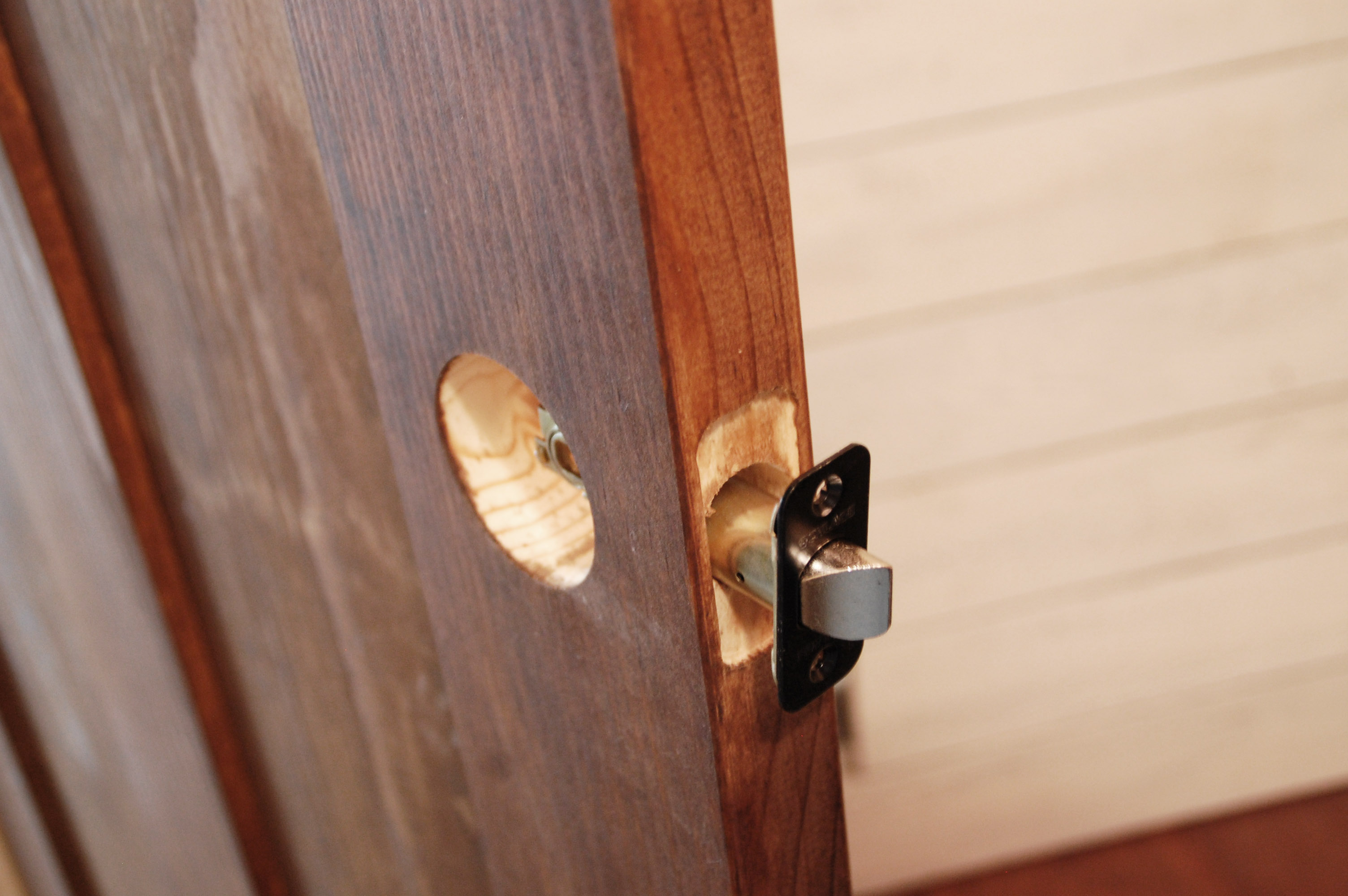 How to Install Door Hardware - Latch Assembly