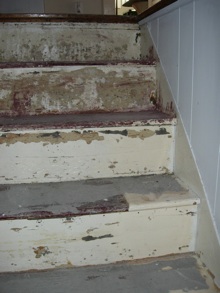stairs, repair, risers and treads