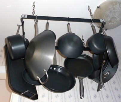 Free Your Pots & Pans from Cupboard Captivity: Install a Pot Rack