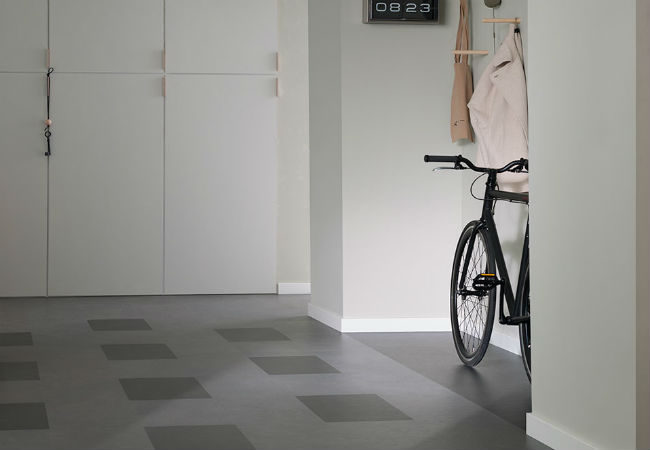Linoleum Flooring in the Mudroom