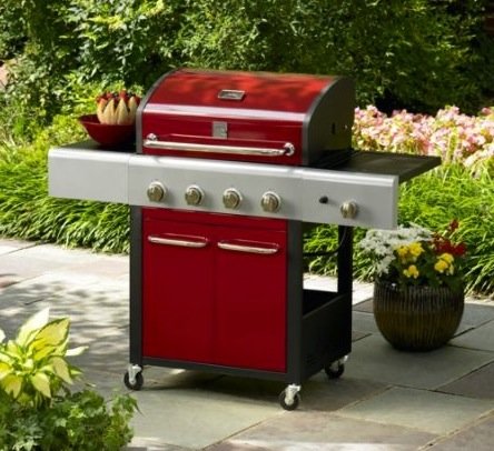 Sears Kenmore 4-Burner Gas Grill in Red for $239.99 (reg.