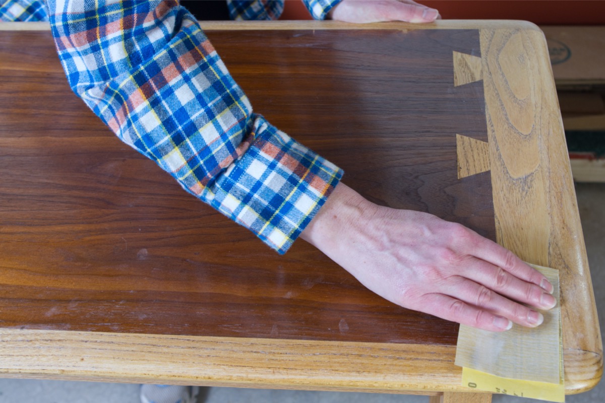 how to refinish wood table