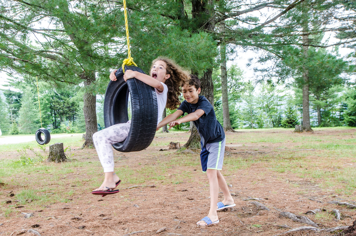 how to make a tire swing