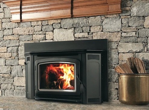 Montlake wood-burning fireplace insert from Lennox.
