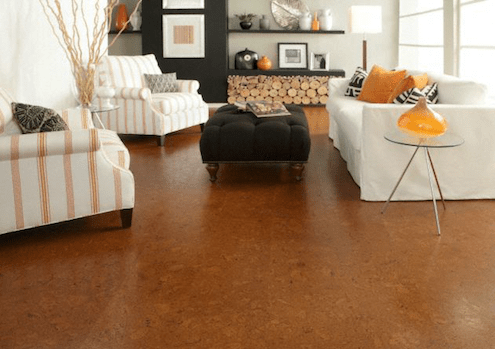 Cork Flooring Steps Up