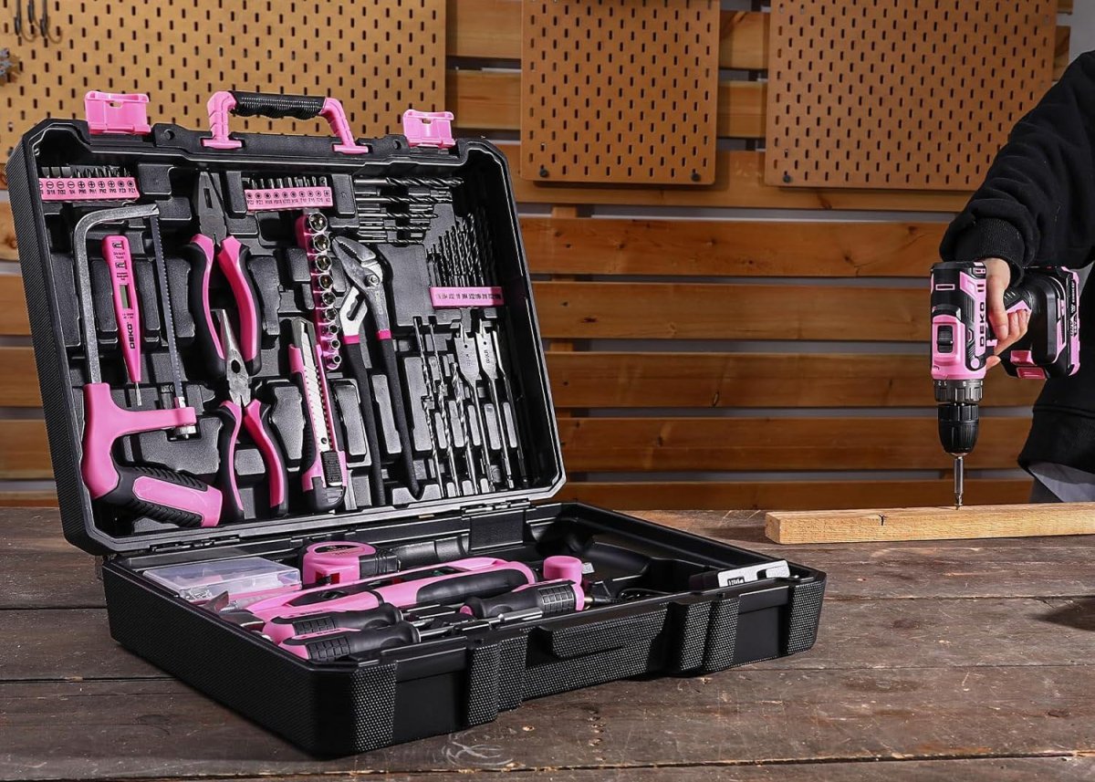 Holiday Gift Guide for Tool Lovers Option Dekopro 20V Cordless Drill Tool Set