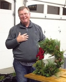 Wreath-maker, Jim Landon