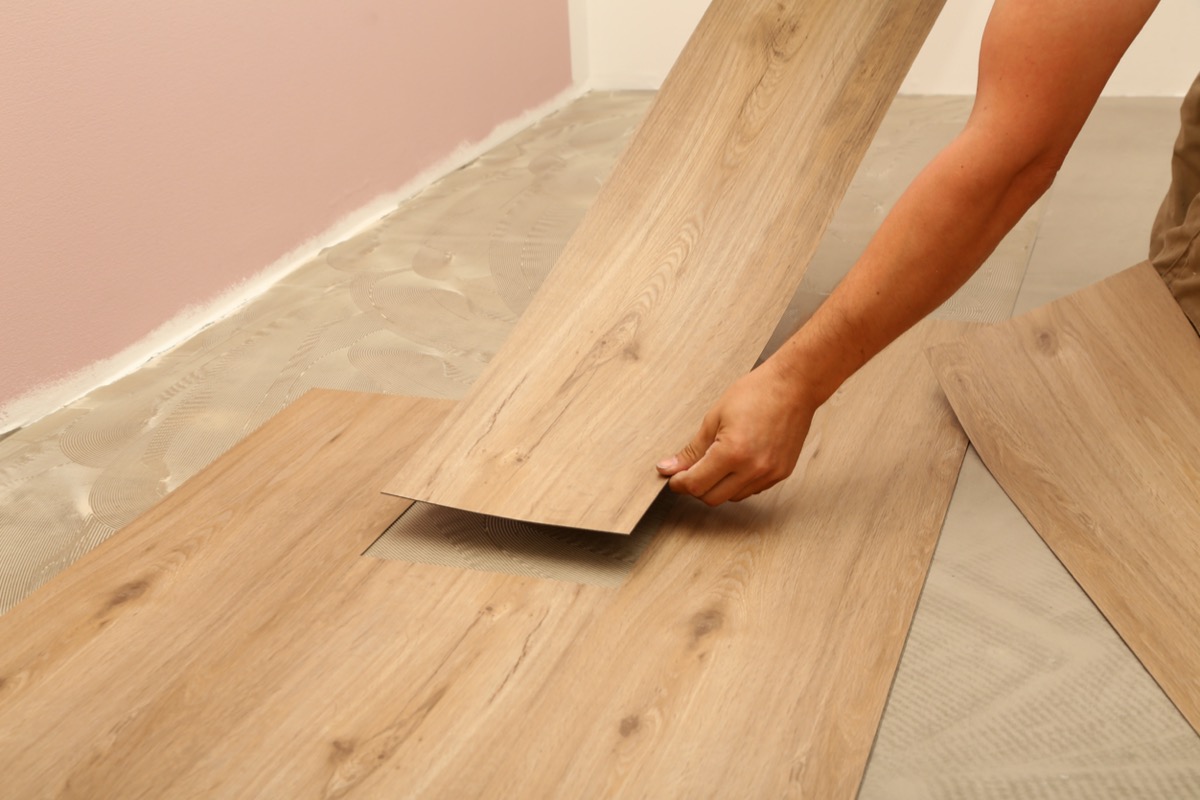 How to Install Vinyl Plank Flooring first layer