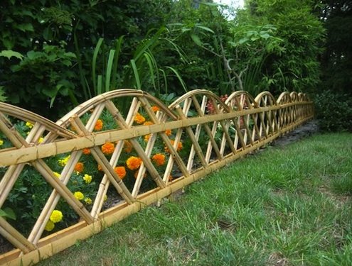 Decorative bamboo fencing