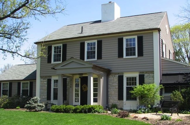 house with vinyl siding
