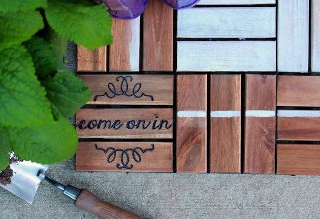 14 DIY Doormats That Step Up the Style