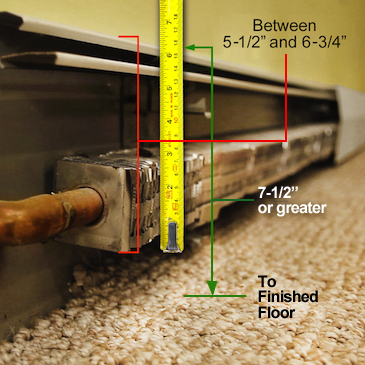 Measuring baseboard heater
