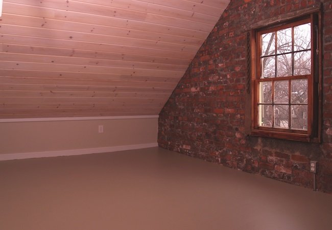 Painted Plywood Floors - Completed