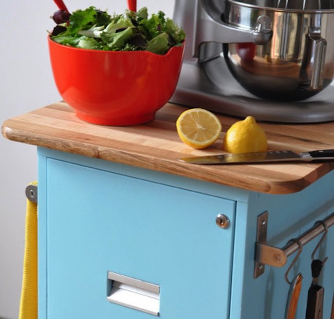 DIY File Cabinet Projects - Kitchen Island