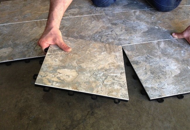 Basement Flooring - Modular Tile