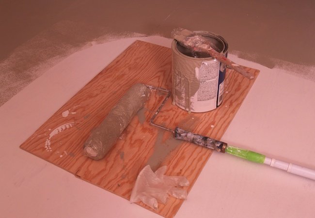 Painted Plywood Floors - Save Cleaning Time