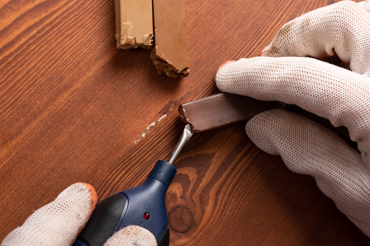 Fixing Hardwood Floor Scratches with Wood Filler