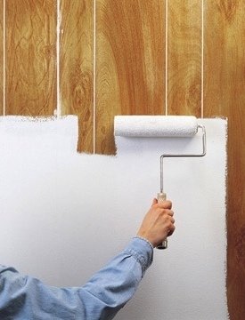 How to Paint Wood Paneling - Roller