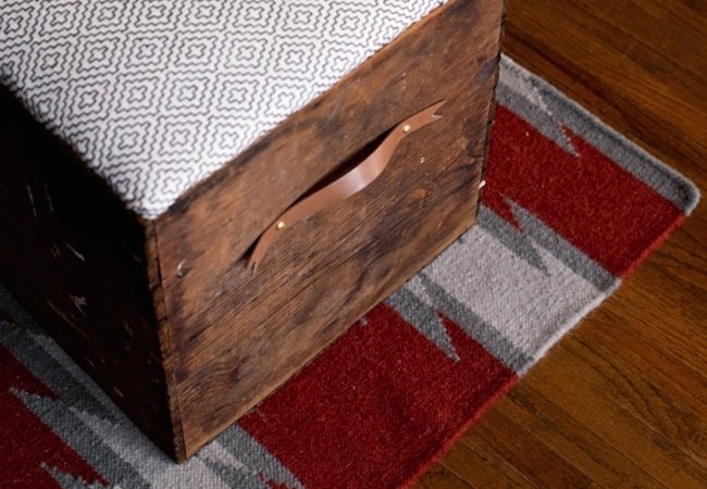 DIY Ottoman - Crate