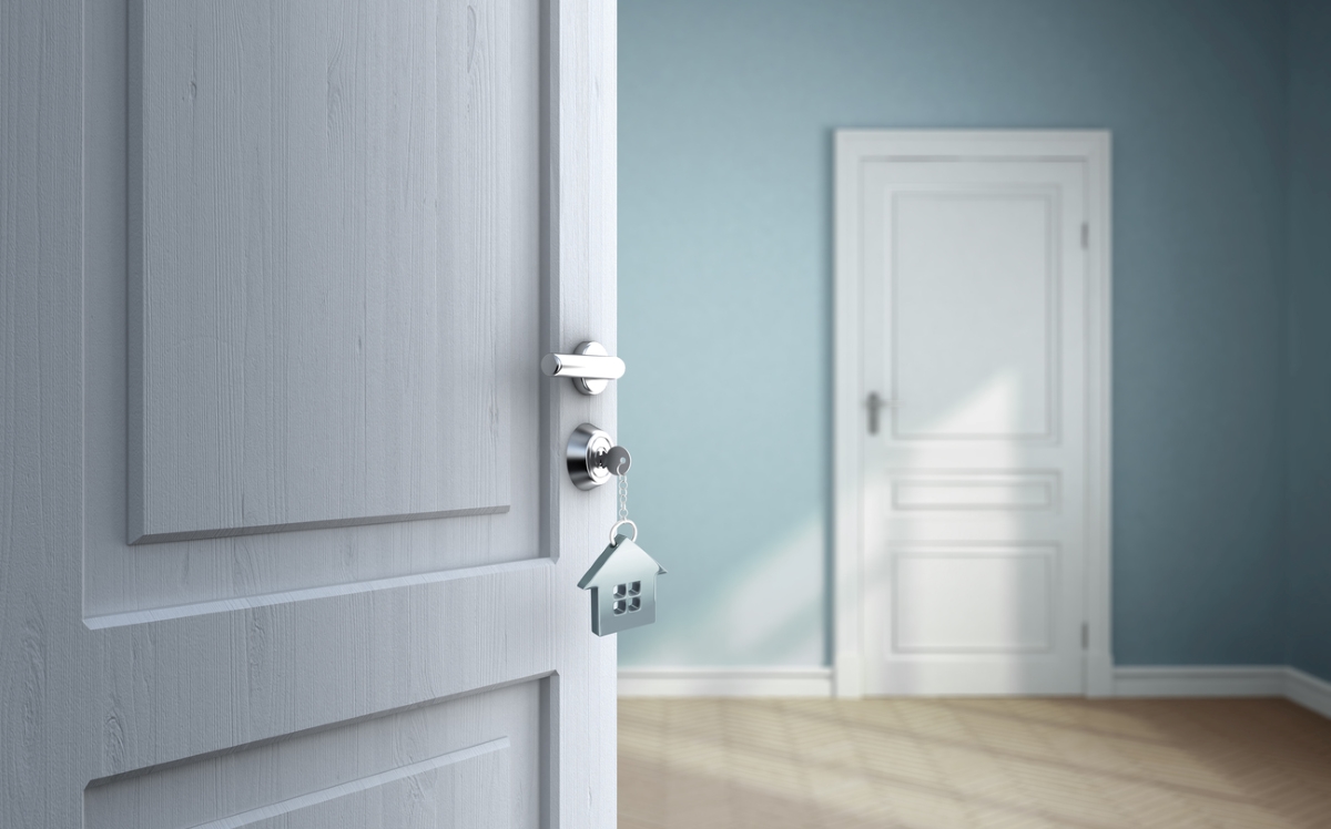 How to Install a Prehung Door - interior open door