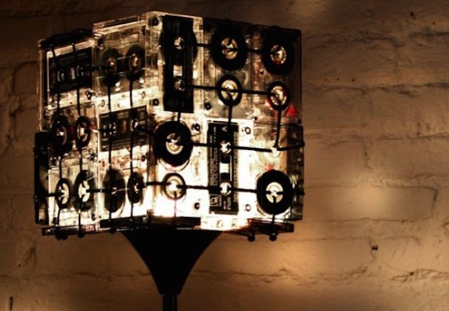 Cassette Tape Recycling - Lamp Shade
