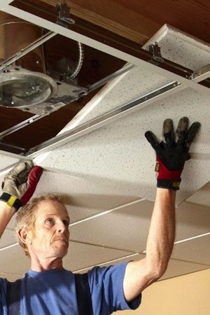 How to Install a Drop Ceiling - Detail