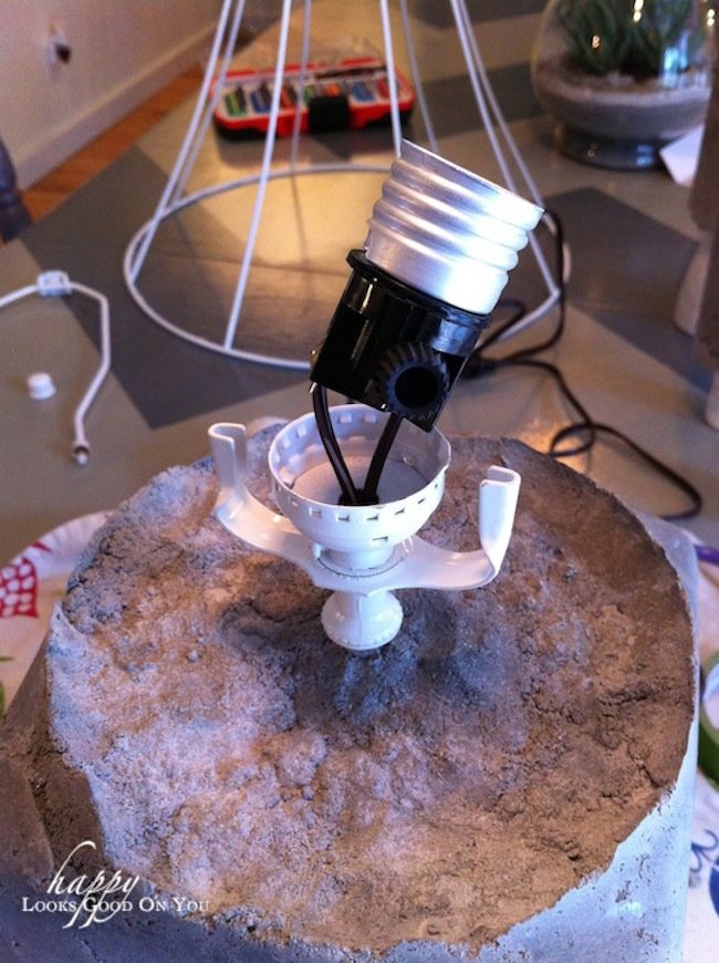 Steps to Make DIY Concrete Lamp