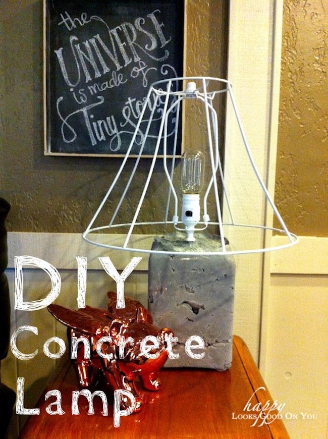 DIY Concrete Lamp Tutorial