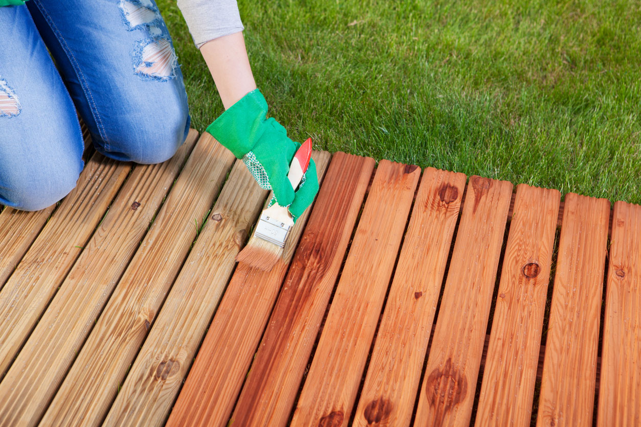 Painting a Treated Deck