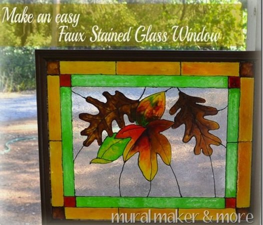 Genius! DIY Faux Stained Glass