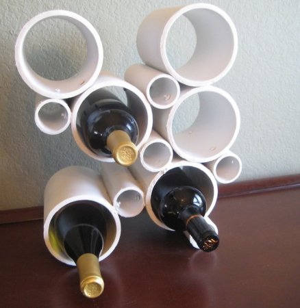 DIY PVC Pipe Wine Rack