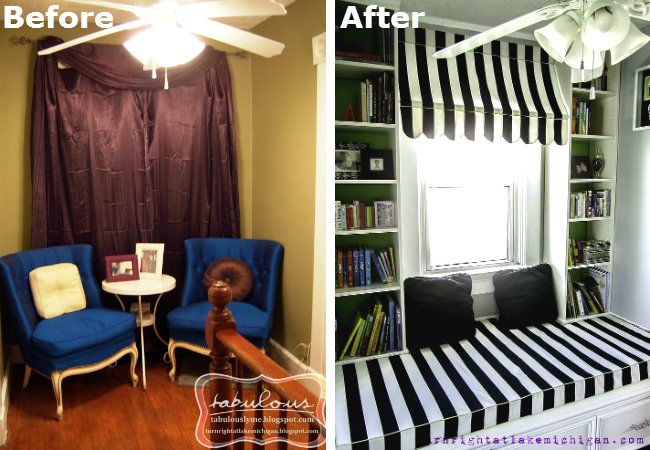Before & After: A Cozy Reading Nook from Scratch