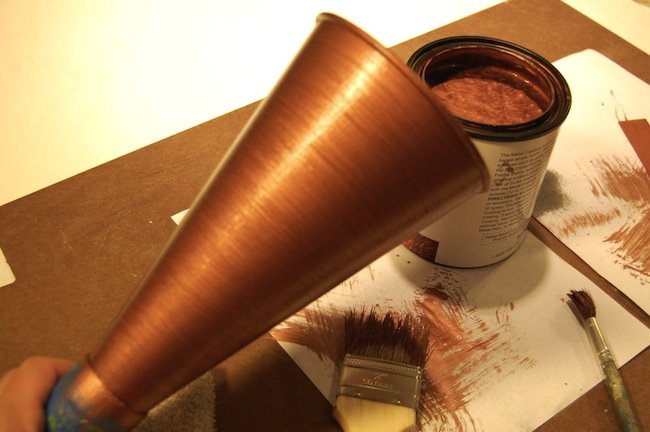 DIY Gramophone - copper patina