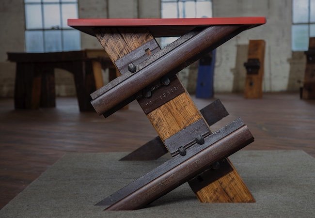 This Company Makes Furniture with Salvaged Railroad Materials