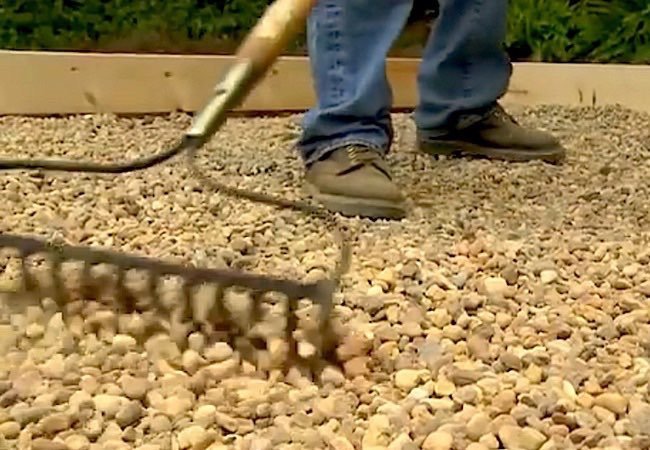 How to Make a Paver Patio - Adding Gravel