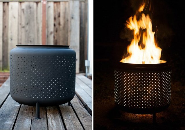 Genius! Hack This Old Appliance for the Perfect Fire Pit