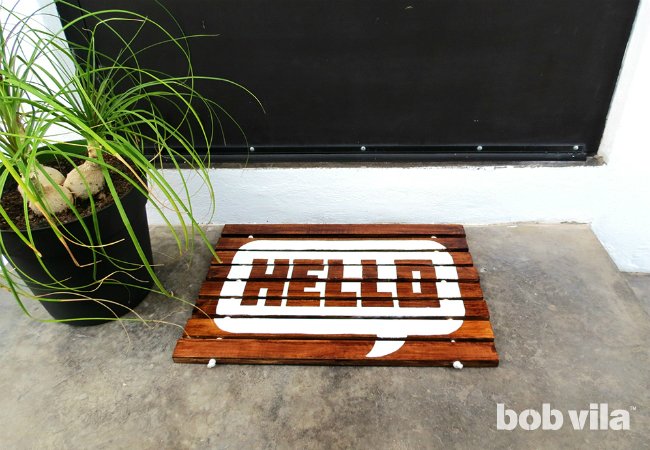 DIY Doormat - Outdoor Mat to Welcome Guests