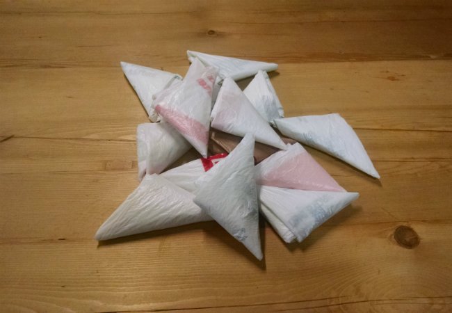 How To Store Plastic Bags - Fold into Triangles