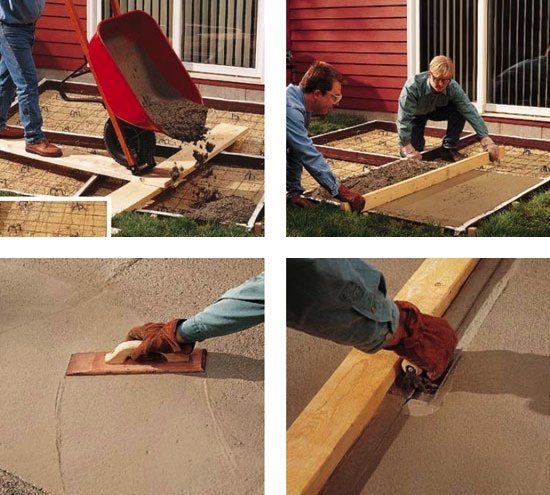 DIY Concrete Patio - Pouring & Finishing