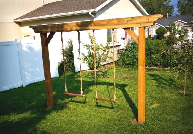 DIY Swing Set - Post Lintel