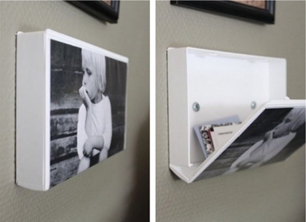 Genius! There's a Secret Hiding Behind This DIY Photo Frame