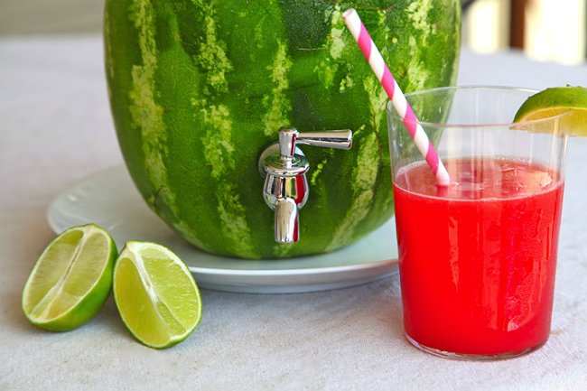 Genius! Turn Your Watermelon into a Drink Dispenser