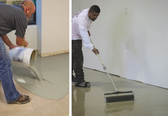 Leveling a Concrete Floor
