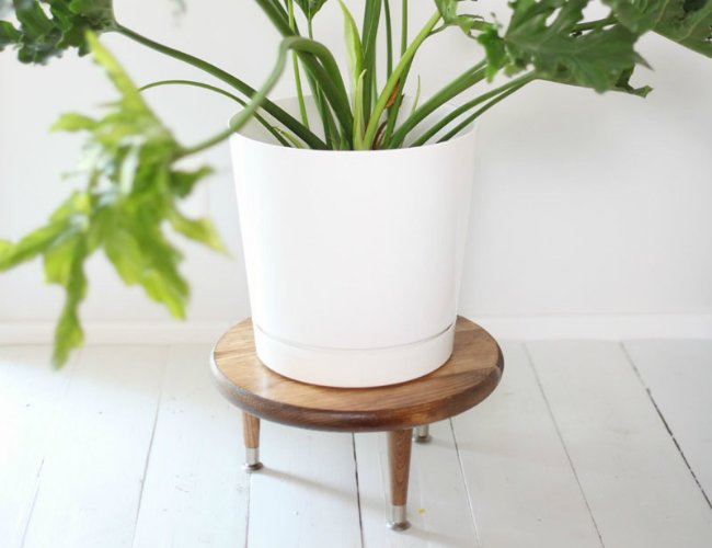 DIY Plant Stand - Mid-Century Modern Style