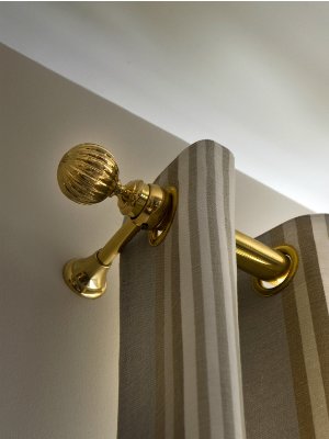 How To Install Curtain Rods - Finials