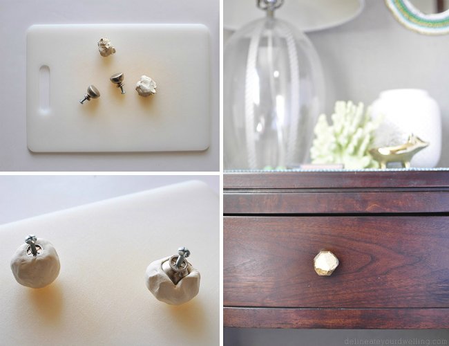 Air Dry Clay Projects - DIY Drawer Knobs