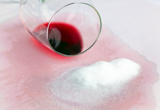 How to Remove Red Wine Stains - With Salt