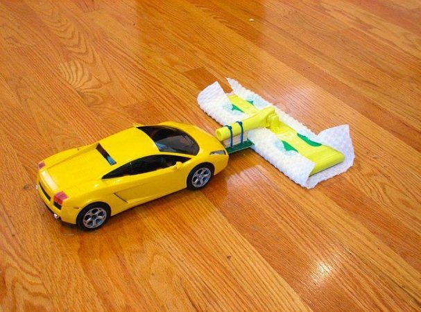 Genius! Speed-Sweep with a Remote Control Car