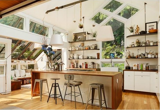 Open Shelving Kitchen - Modern Style