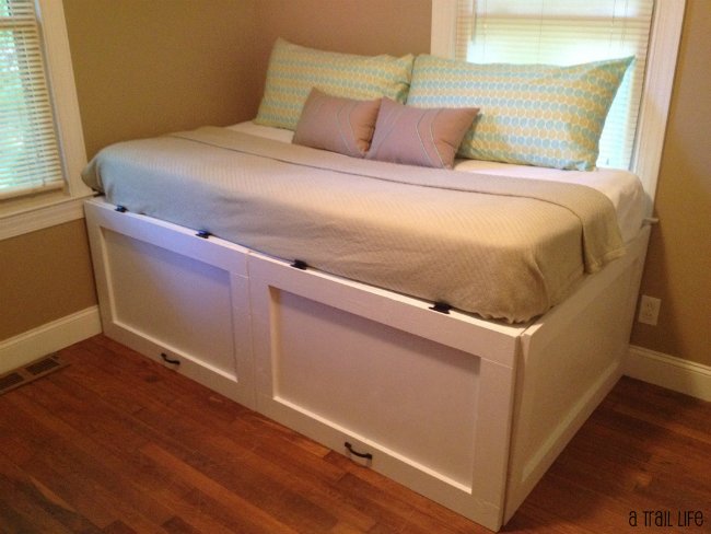 DIY Daybed - With Underbed Cabinet Storage